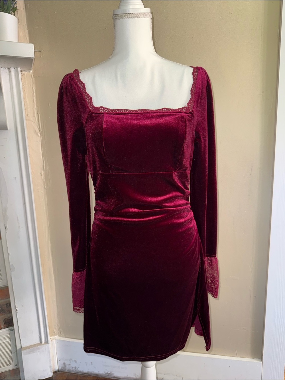 Velvet Long Sleeve Dress